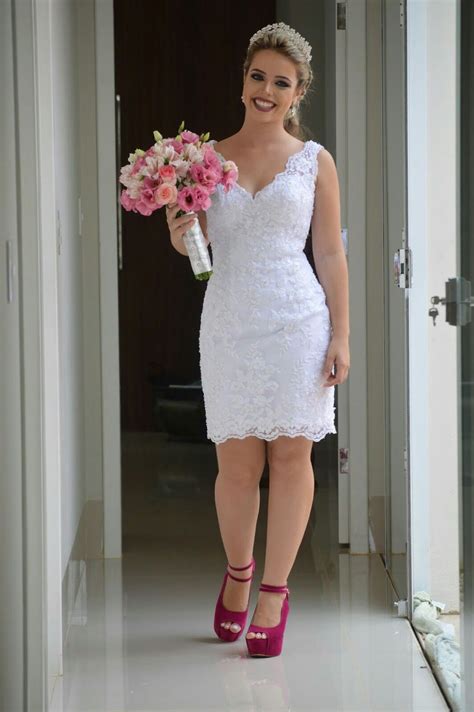 vestido curto para casamento civil no cartorio